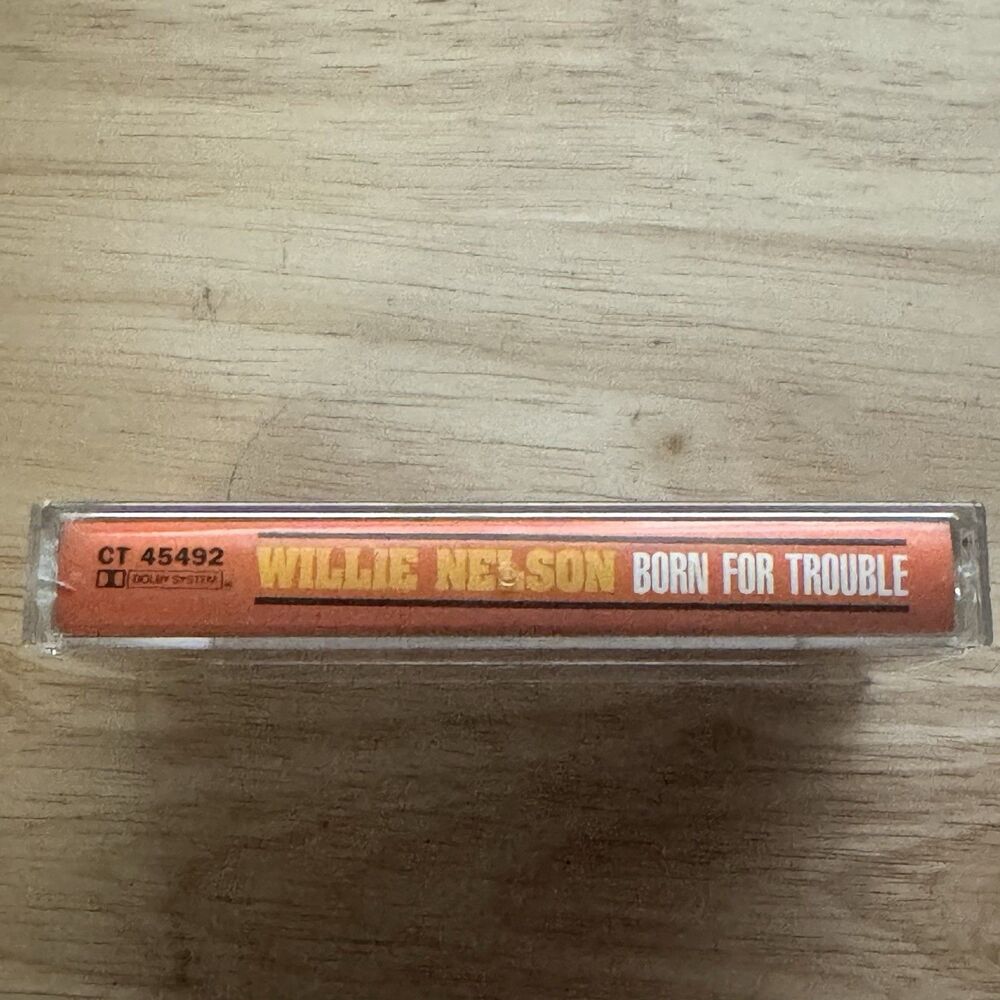 Willie Nelson Born For Trouble Cassette Tape 1990 Columbia CT45492 Country - Picture 3 of 5